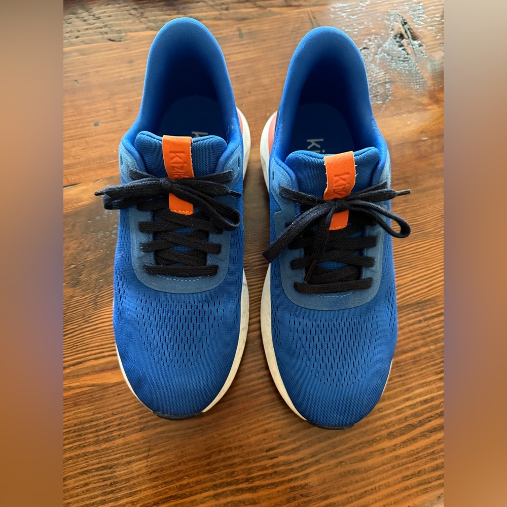Blue and Orange Athletic Sneakers by Kizik